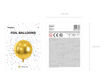 Picture of FOIL BALLOON OMBRE BALL GOLD 18 INCH